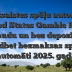 Tiešsaistes spēļu automāti United States Gamble Reālu naudu un bez depozīta goldbet bezmaksas spēļu automāti 2025. gadā